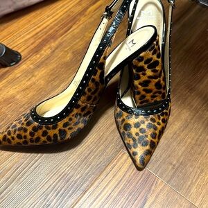 Marc fisher joily slingback pump leopard print!
